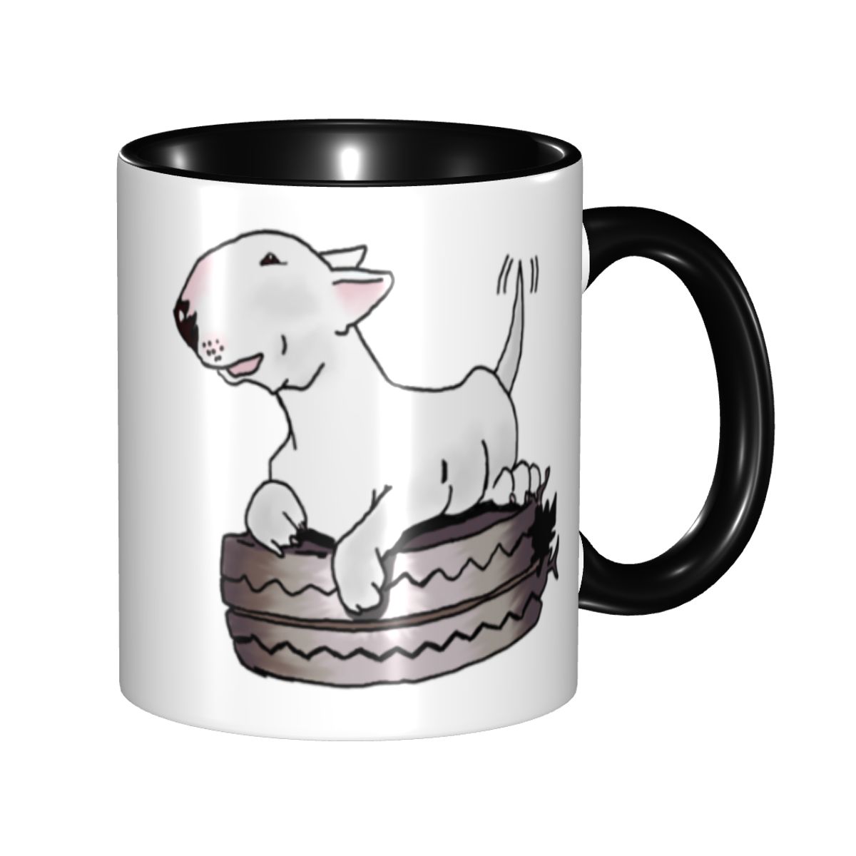 Coffee Tea English - イングリッシュブルテリア コーヒーマグ DIY カスタマイズされたセラミックミルクティーマグカップ