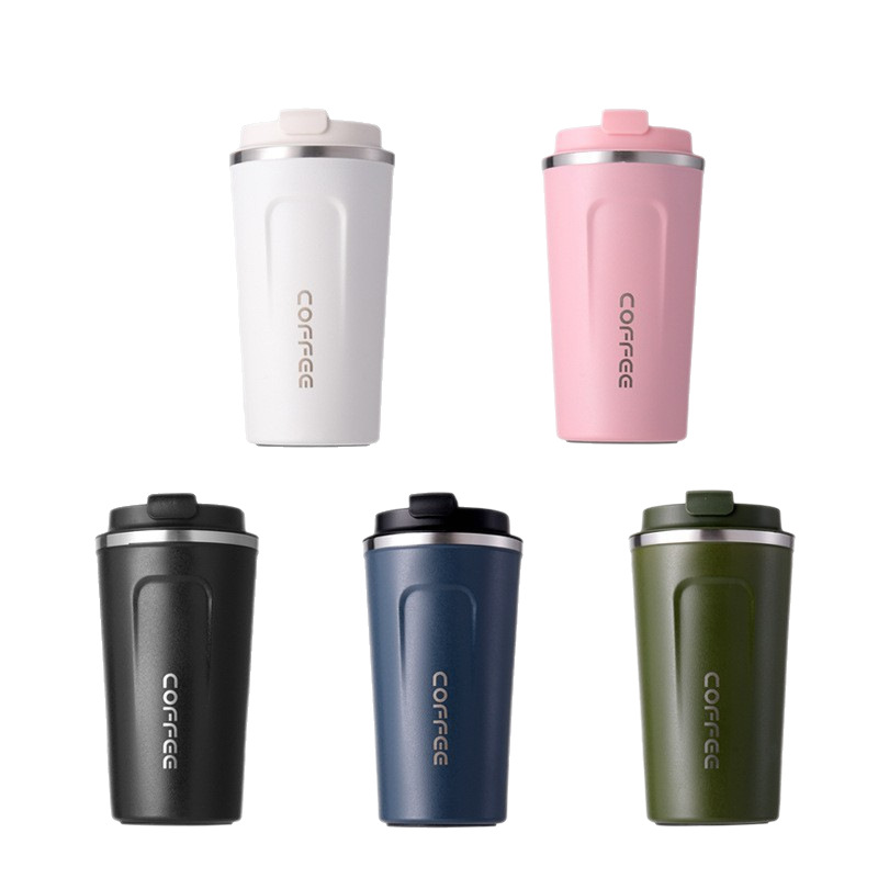 Coffee Tea Exchange - サーモカフェコーヒーマグ 車用サーモマグ 380/510ML 漏れ防止 トラベルサーモカップ 紅茶・水・コーヒー用
