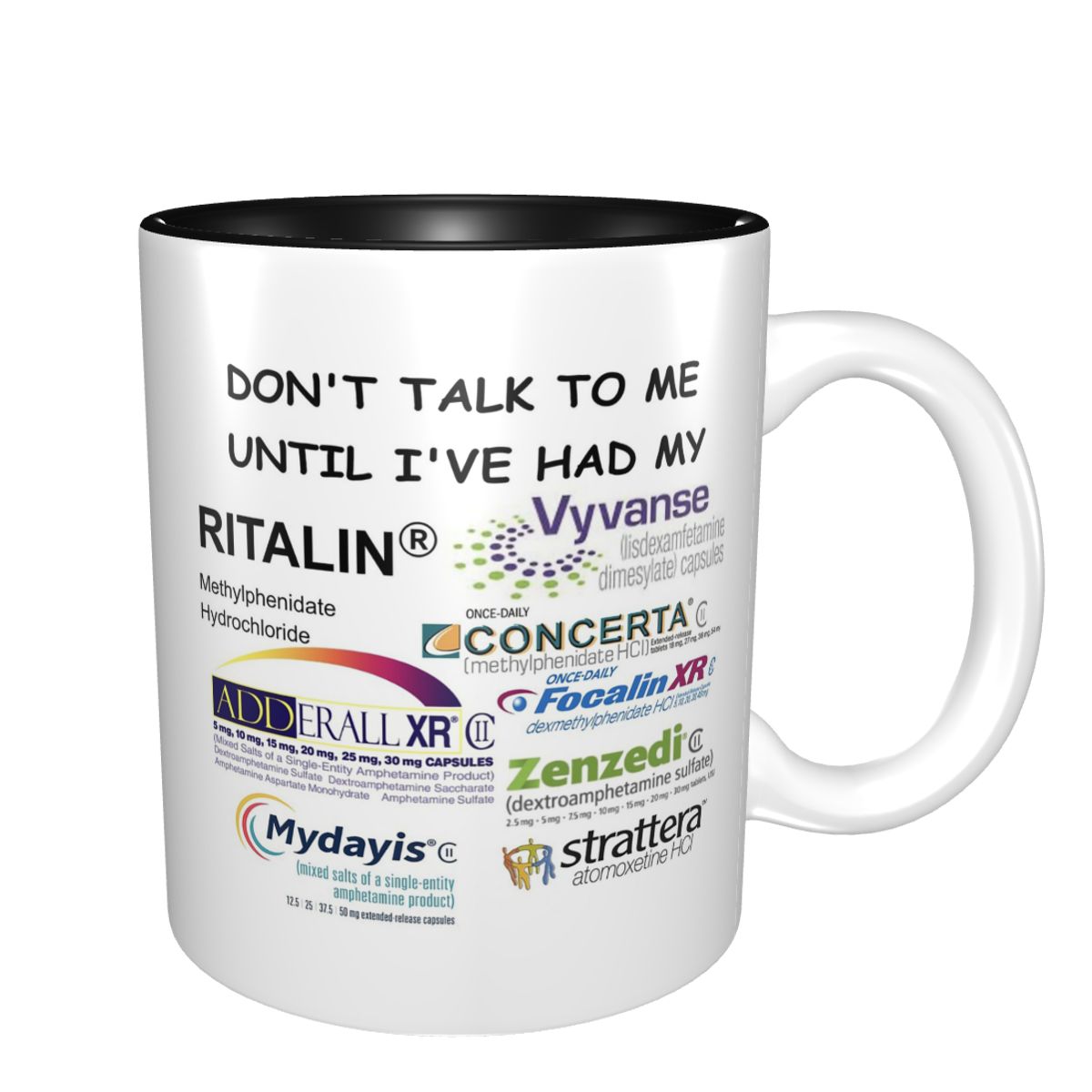 Coffee Tea Me - Dont Talk To Me マグカップ 面白いセラミックコーヒーカップ