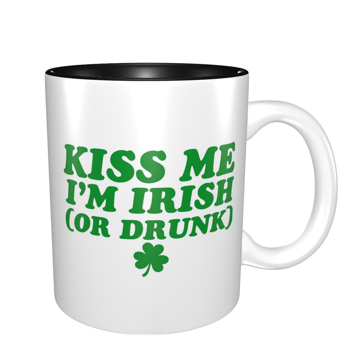 Coffee Tea Me - Kiss Me I'm Irish マグカップ 面白いセラミックコーヒーカップ