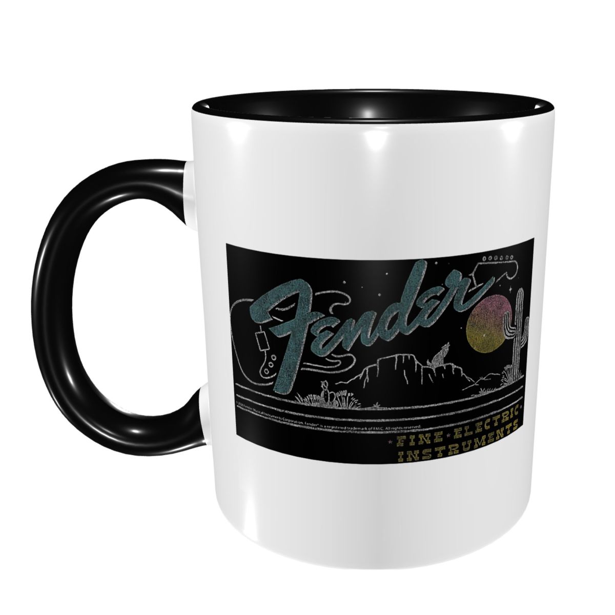 Coffee Tea And Company - 会社90年代ジャズフェンダーギター音楽マグカップ面白いセラミックコーヒーカップティーカップミルクカップドリンクウェア女性男性へのギフト