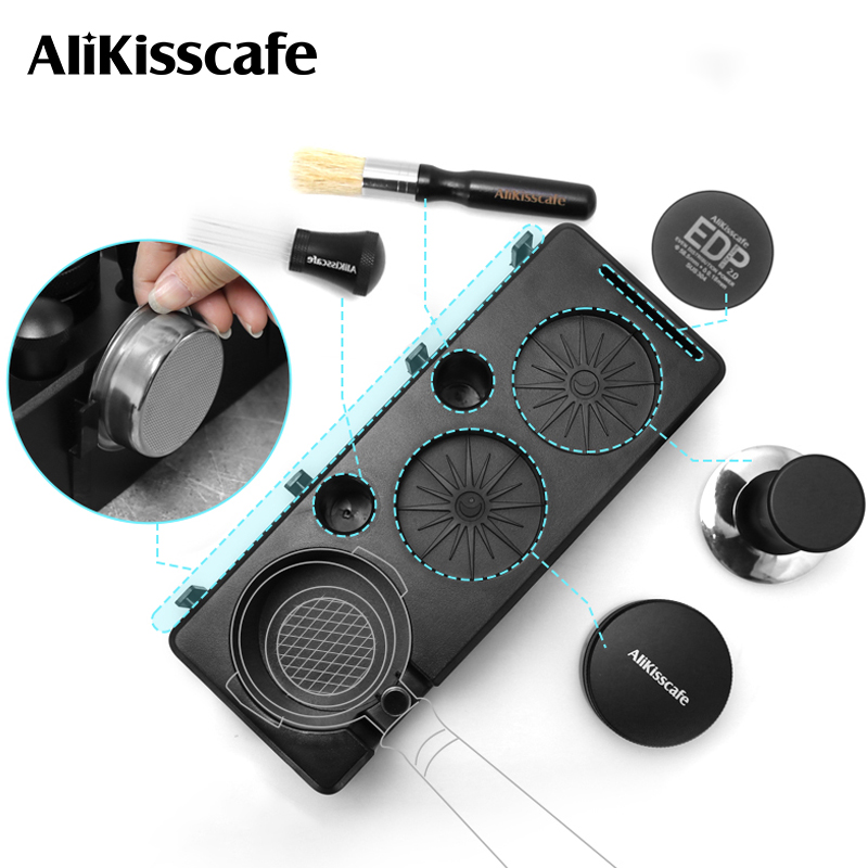 Coffee Tea Holder - AliKisscafe コーヒータンピングステーションポルタフィルターホルダーエスプレッソフィルターバスケットラック 51 ミリメートル 54 ミリメートル