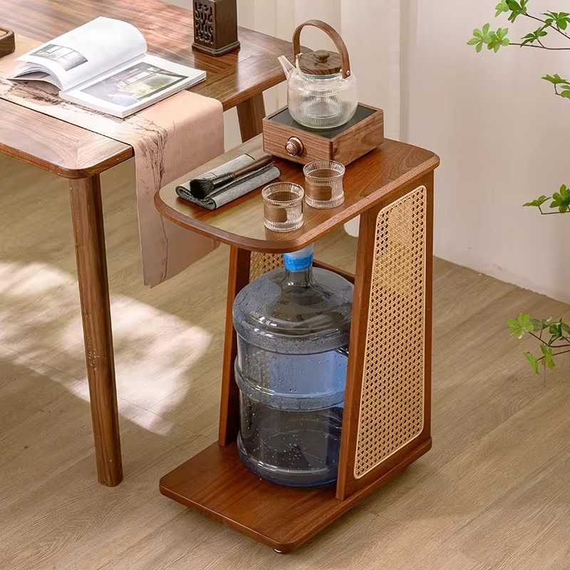 モダンスタイル無垢材サイドテーブル、小型コーヒー/ティーテー - Coffee Or Tea Please のレビューと価格