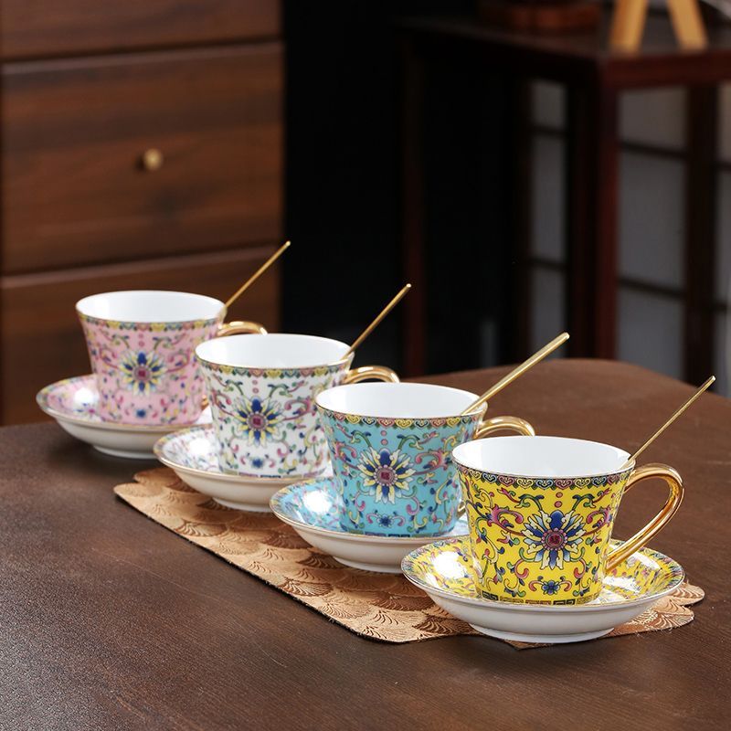 180 ミリリットルヨーロッパスタイルのセラミックコーヒーカ - Coffee Tea English のレビューと価格