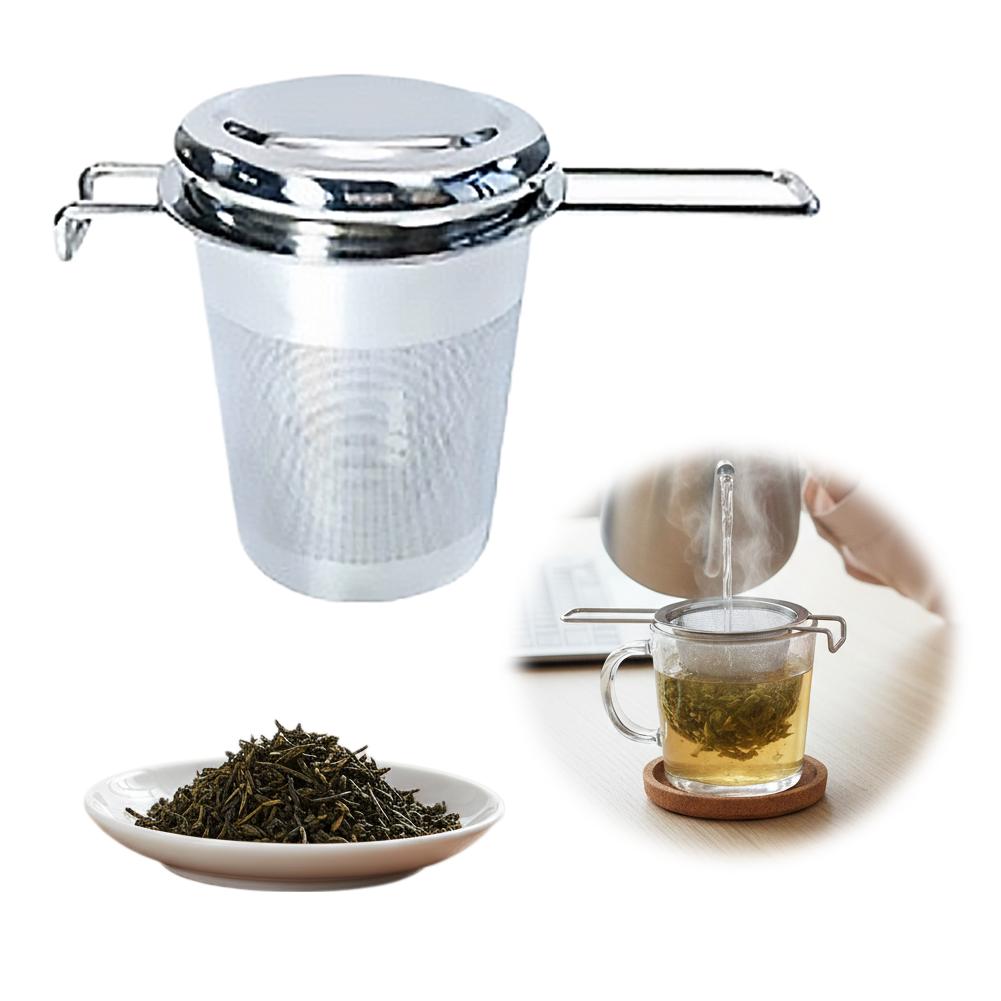 1pc ルーズリーフティーインフューザーステンレス鋼ダブルハ - Coffee Tea Leaf のレビューと価格