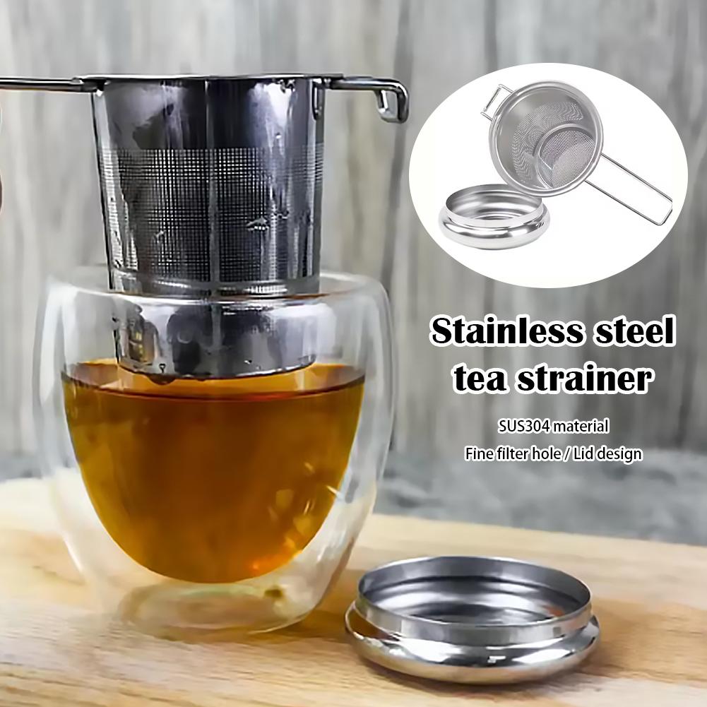 1pc ルーズリーフティーインフューザーステンレス鋼ダブルハ - Coffee Tea Leaf のレビューと価格