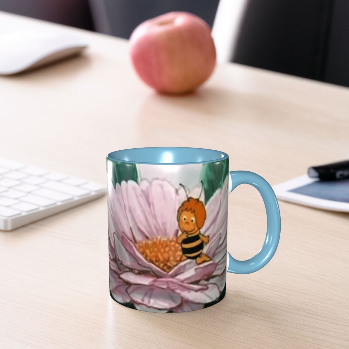 マヤ・ザ・ビー マグカップ 面白いセラミック製コーヒーカップ - Maya Coffee & Tea Ulasan のレビューと価格