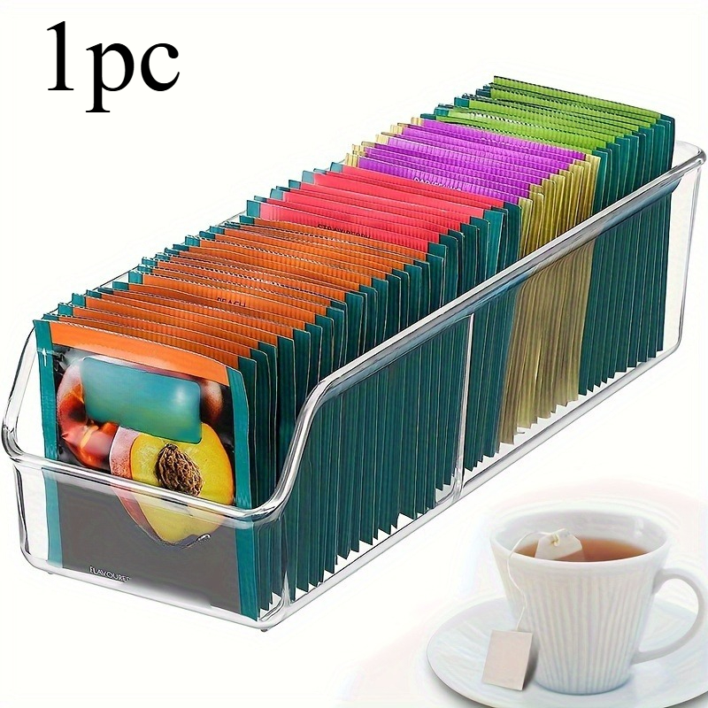 1個入り透明ティーバッグオーガナイザーボックス - 砂糖、コ - Coffee Tea Containers のレビューと価格