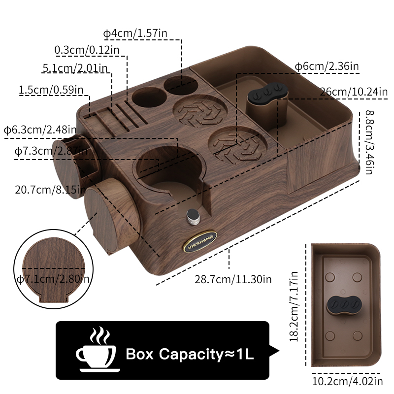 KISSHOME エスプレッソタンパーステーションノックボッ - Coffee Tea Holder のレビューと価格
