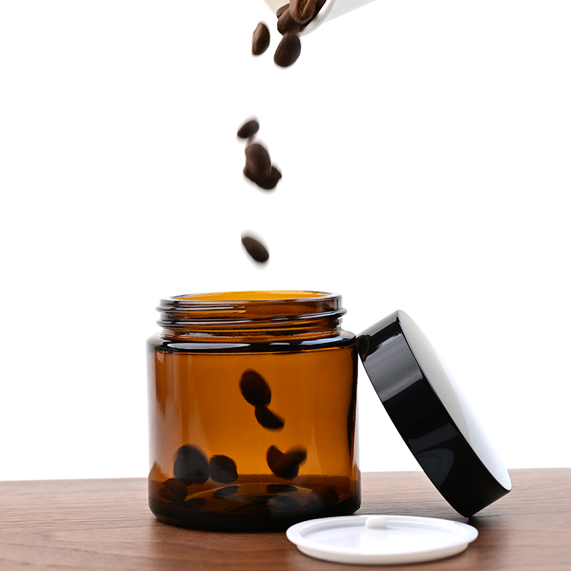 ポータブルコーヒー豆保存ガラス瓶 130 ミリリットル防塵防 - Coffee Tea Jars のレビューと価格
