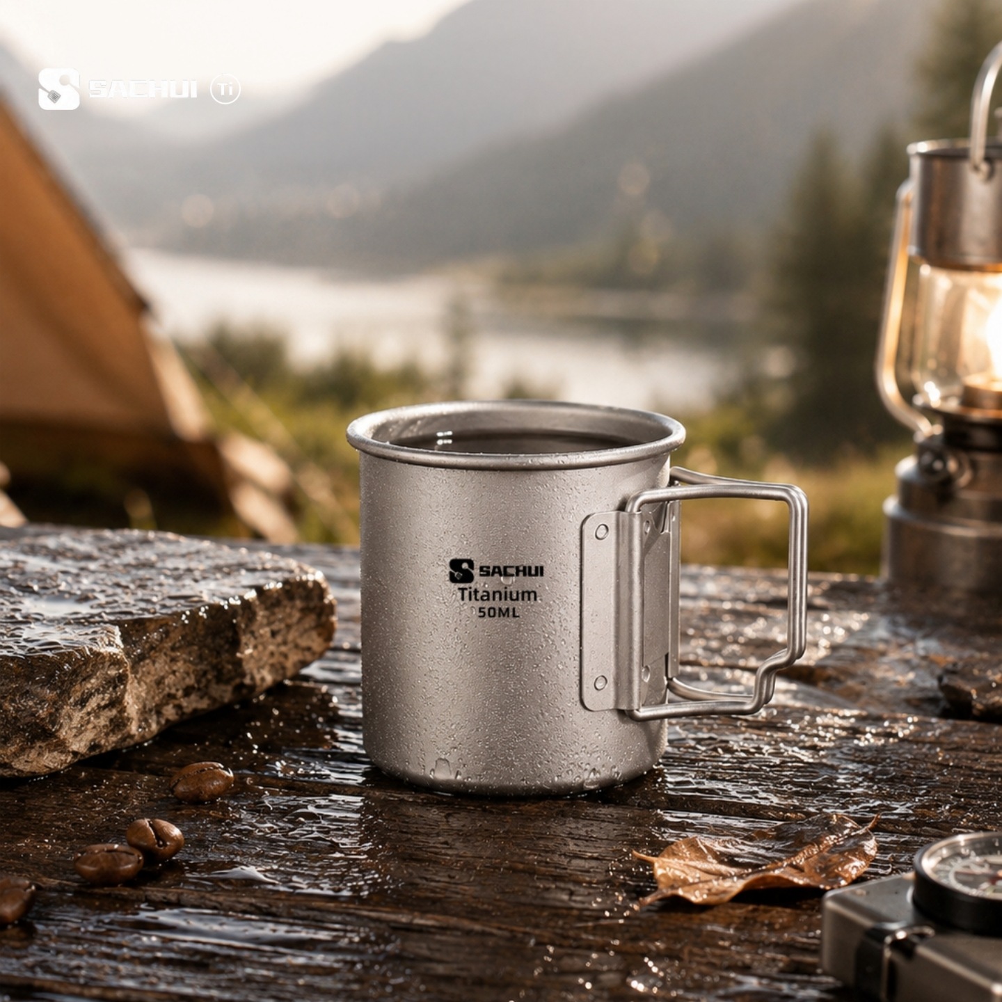 50 ミリリットル純チタンミニ屋外超軽量ポータブルティーコー - Coffee Tea Exchange のレビューと価格