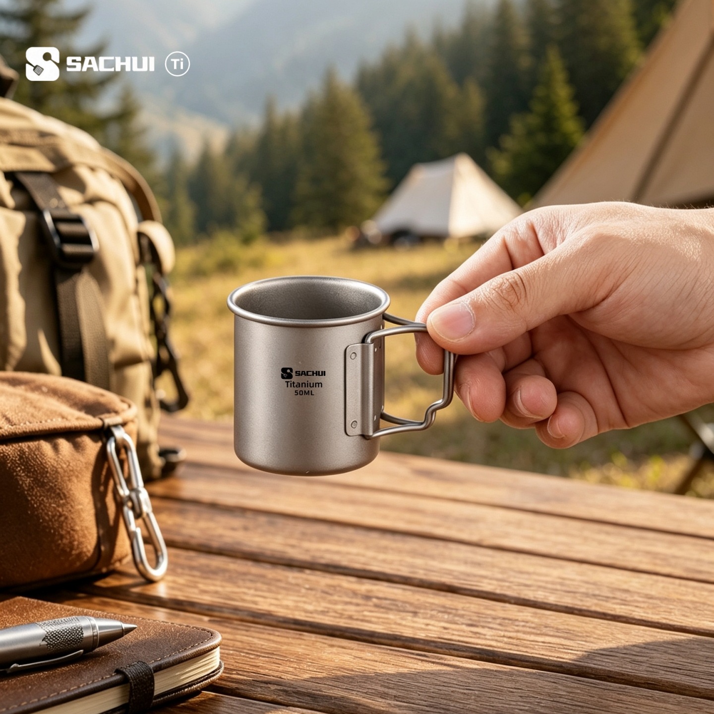 50 ミリリットル純チタンミニ屋外超軽量ポータブルティーコー - Coffee Tea Exchange のレビューと価格