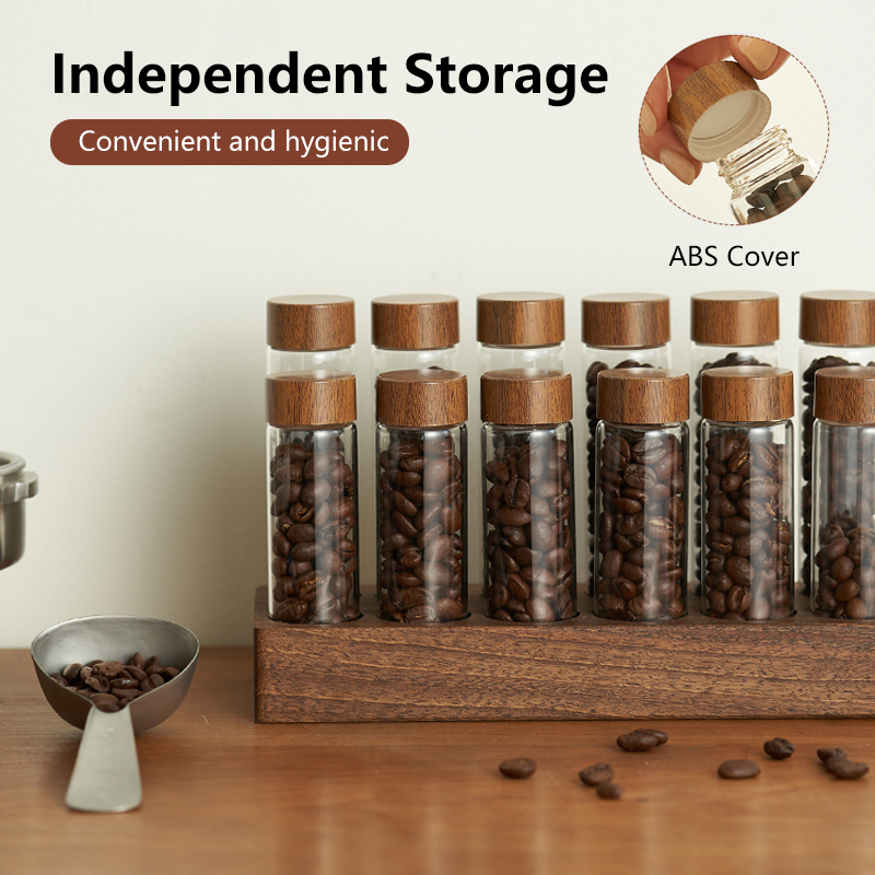 ZIRKUS コーヒー豆収納容器チューブディスプレイラックテ - Coffee Tea Jars のレビューと価格