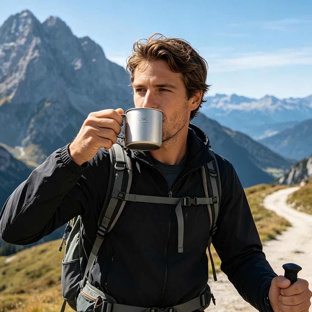 ステンレス鋼キャンプカップ屋外ハイキング用超軽量旅行茶コーヒ - Coffee Tea Exchange のレビューと価格