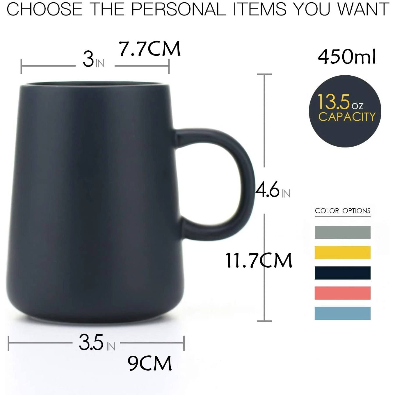 特大のセラミックティーカップ,大きなコーヒーカップ,幅広のセ - Coffee Plus Tea のレビューと価格