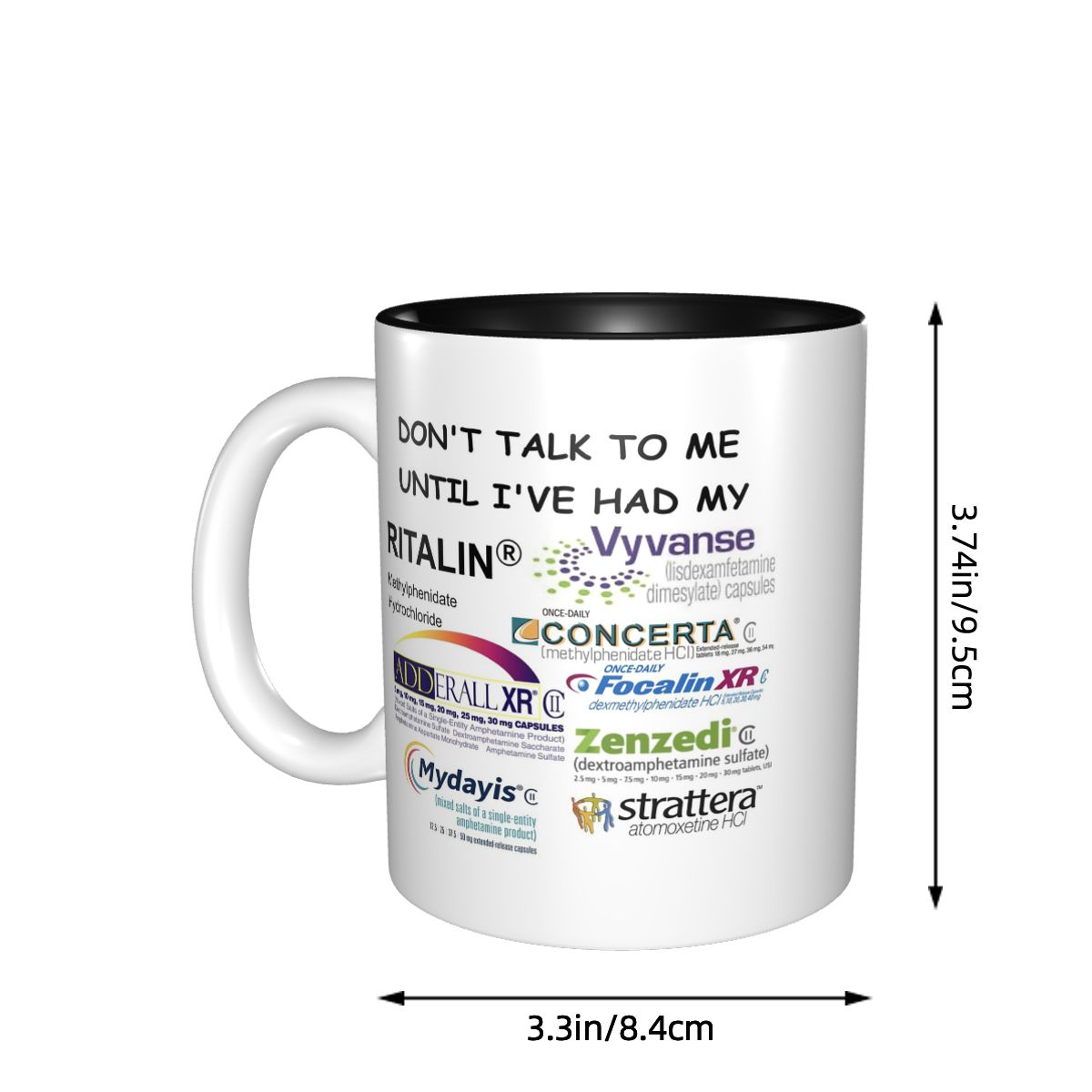 Dont Talk To Me マグカップ 面白いセラミック - Coffee Tea Me のレビューと価格
