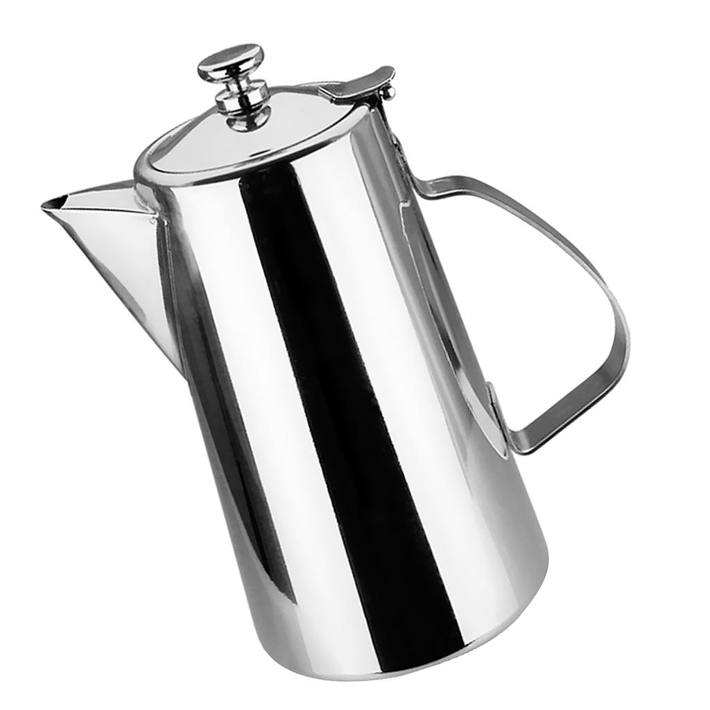 頑丈なステンレス製水差し、フリップ蓋付きティーポットピッチャ - Coffee Or Tea Please のレビューと価格