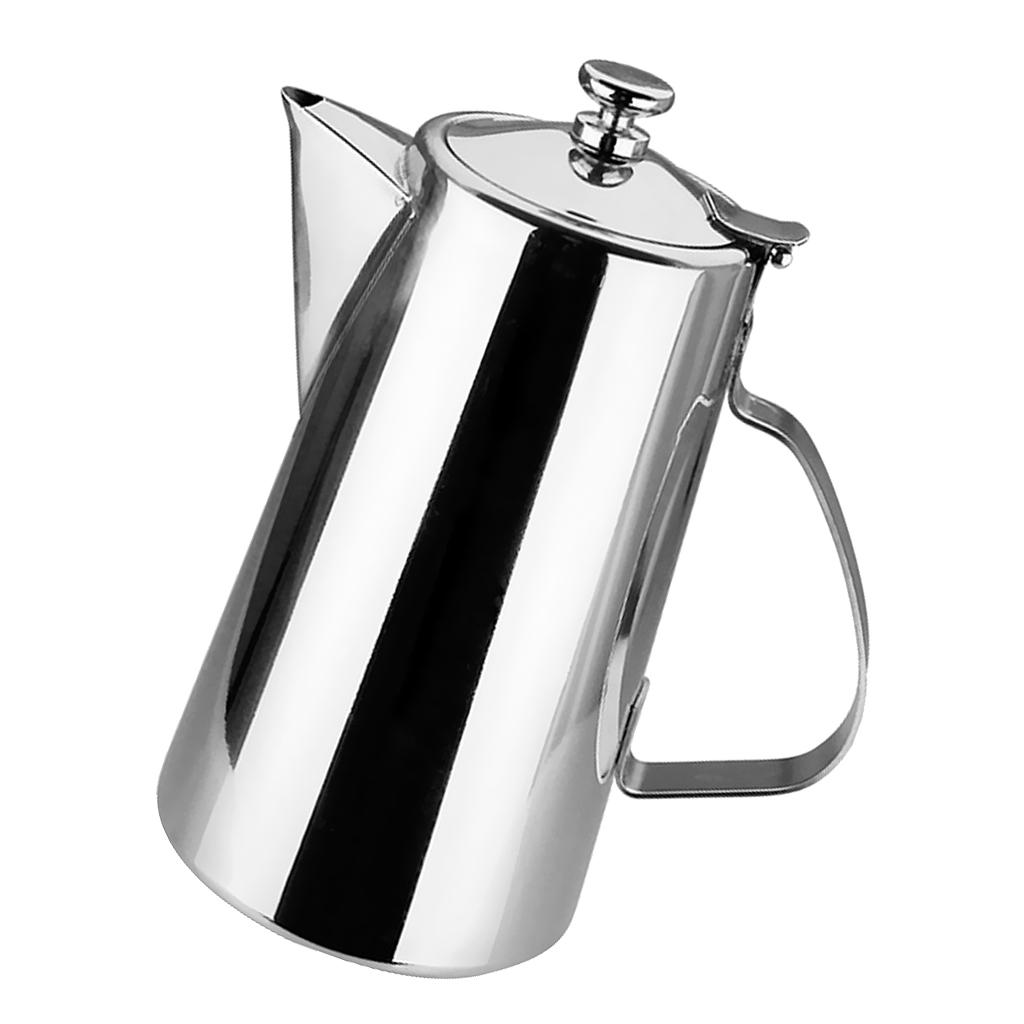 頑丈なステンレス製水差し、フリップ蓋付きティーポットピッチャ - Coffee Or Tea Please のレビューと価格