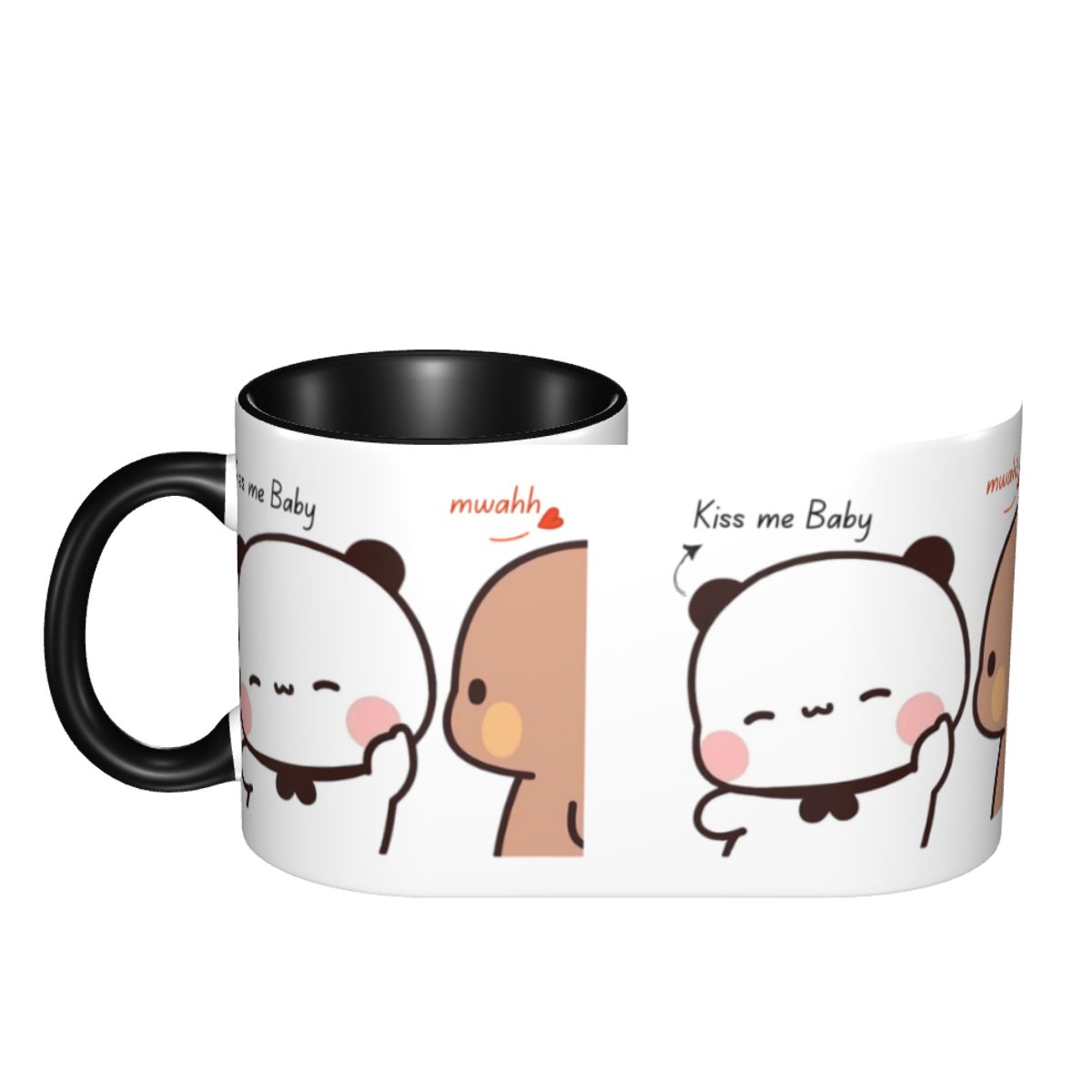 パーソナライズされた「キスミー・ベイビー・ムワ・ブブ・ドゥド - Coffee Tea Me のレビューと価格