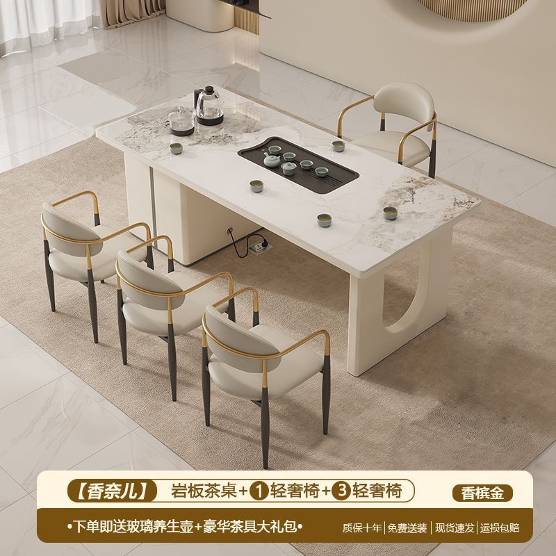 岩板ティーテーブル、ティーテーブル、お茶作り一体型大理石コー - Coffee Tea And Company のレビューと価格