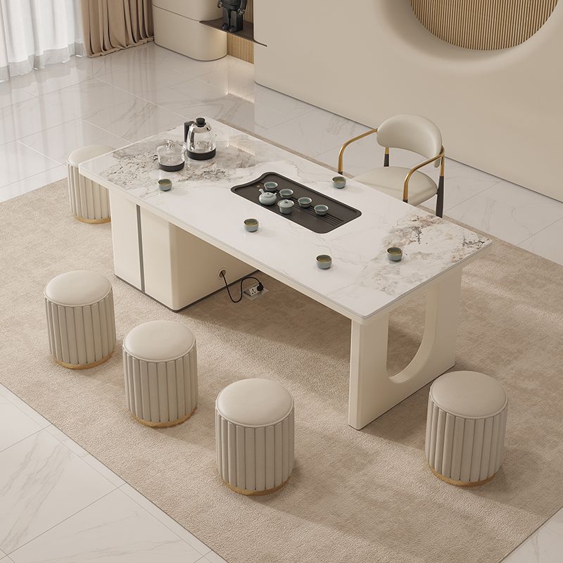 岩板ティーテーブル、ティーテーブル、お茶作り一体型大理石コー - Coffee Tea And Company のレビューと価格