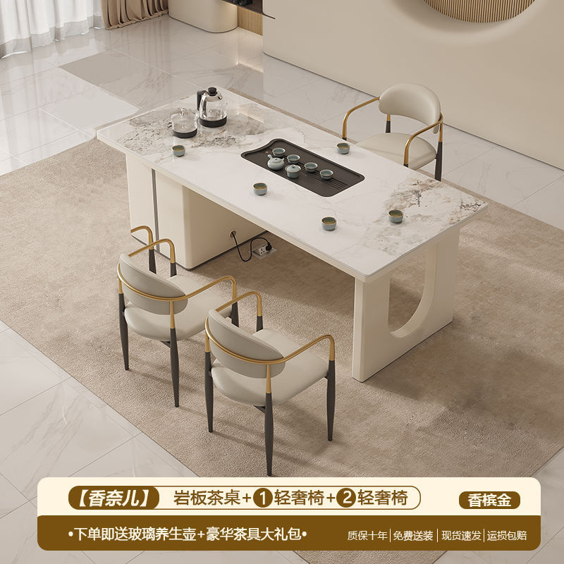 岩板ティーテーブル、ティーテーブル、お茶作り一体型大理石コー - Coffee Tea And Company のレビューと価格