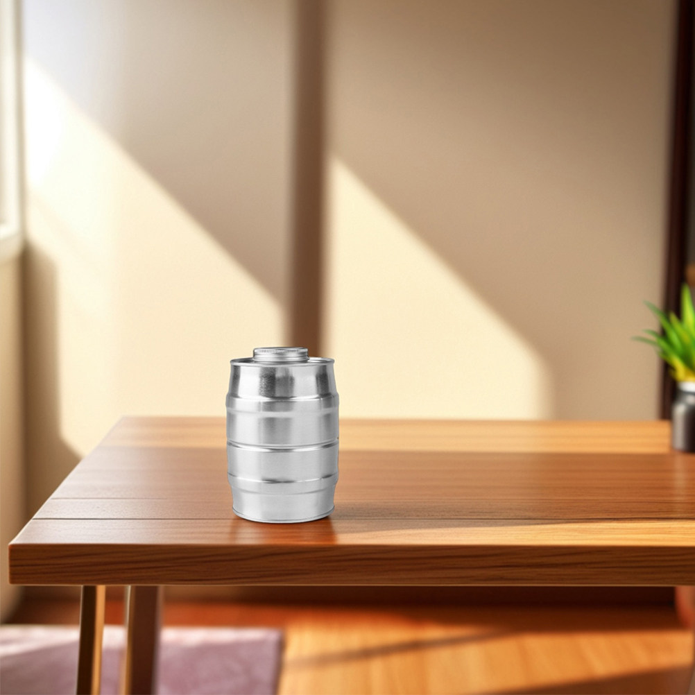 レトロなワイン樽型のブリキ製コーヒー容器、豆、挽いたコーヒー - Coffee Tea Bean のレビューと価格