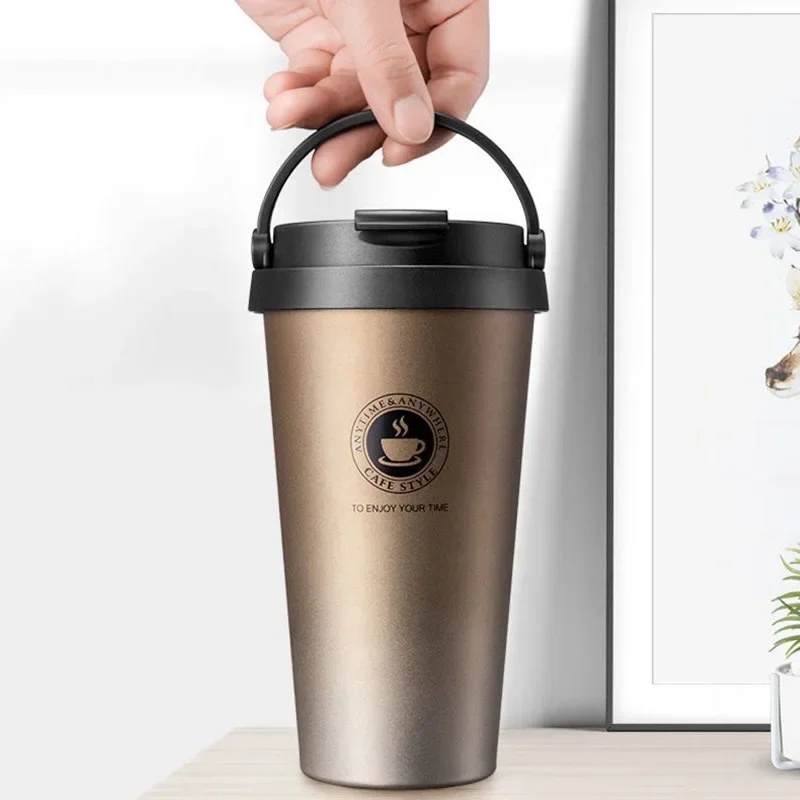 500ml断熱トラベルコーヒーマグ、二重壁真空ステンレス鋼タ - Coffee Tea Exchange のレビューと価格