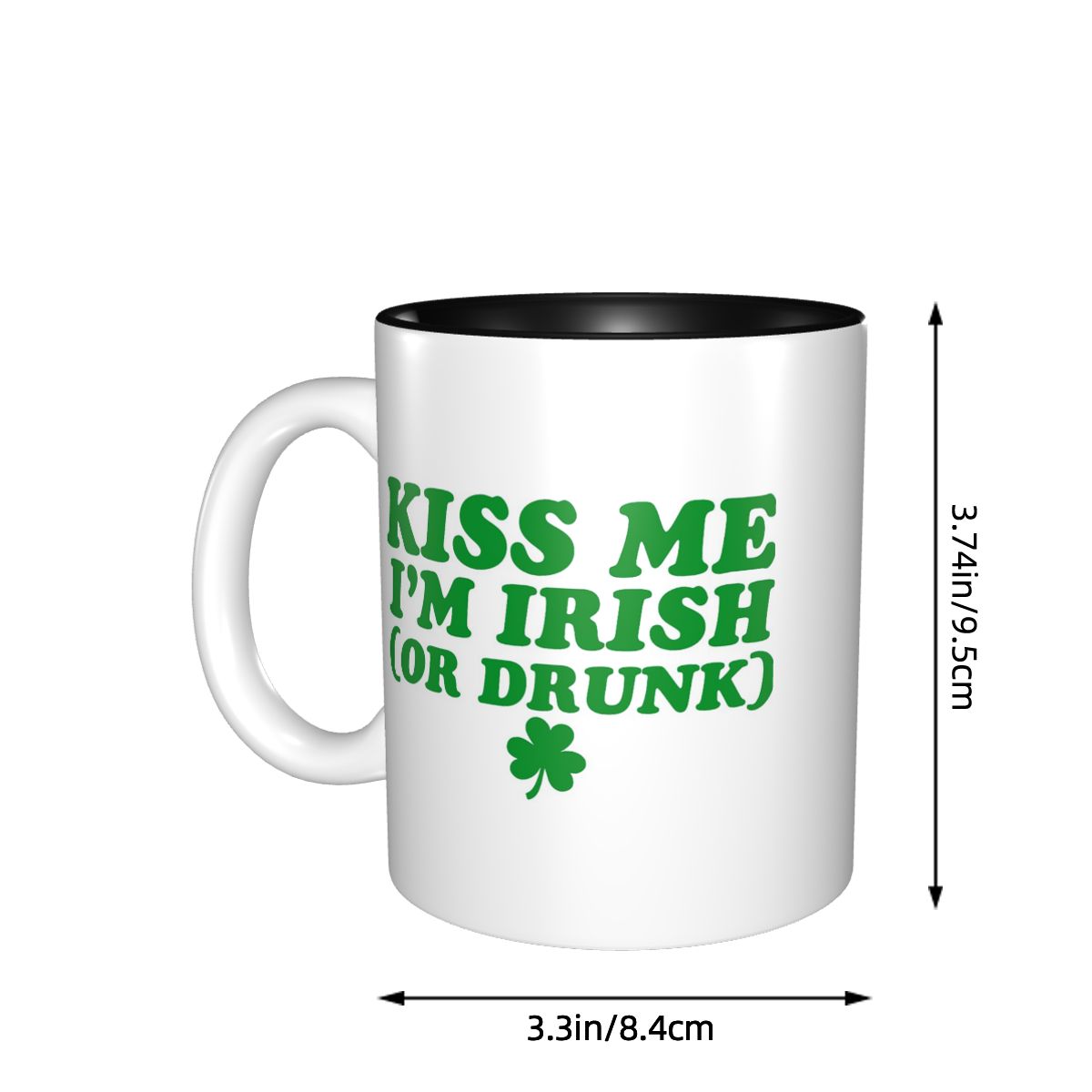 Kiss Me I'm Irish マグカップ 面白いセラミ - Coffee Tea Me のレビューと価格