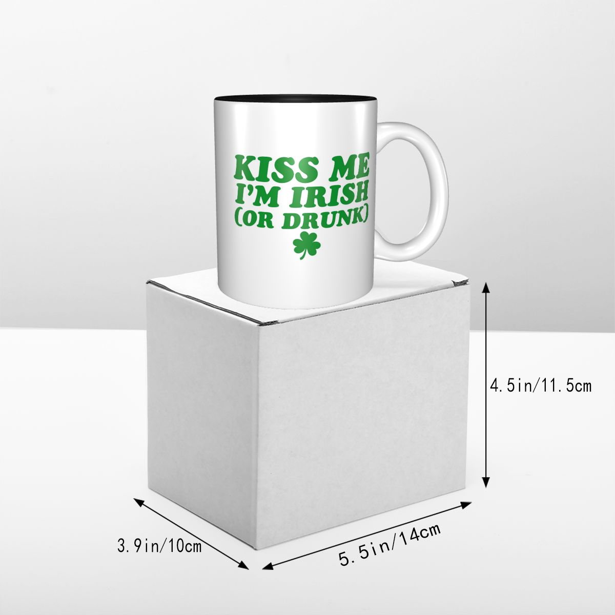 Kiss Me I'm Irish マグカップ 面白いセラミ - Coffee Tea Me のレビューと価格