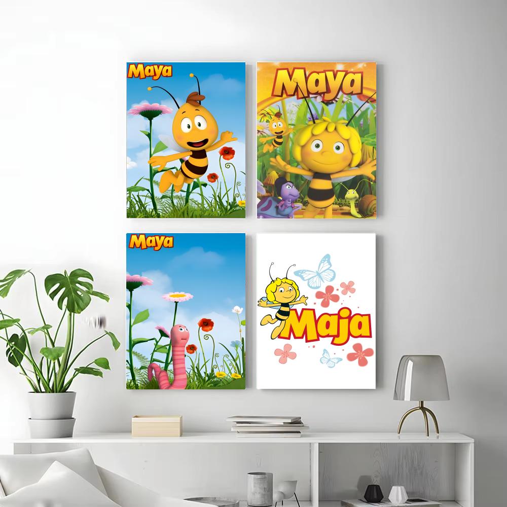 漫画 M-マヤ・ザ・ビー ポスター 自己粘着アート 防水紙ス - Maya Coffee & Tea Ulasan のレビューと価格