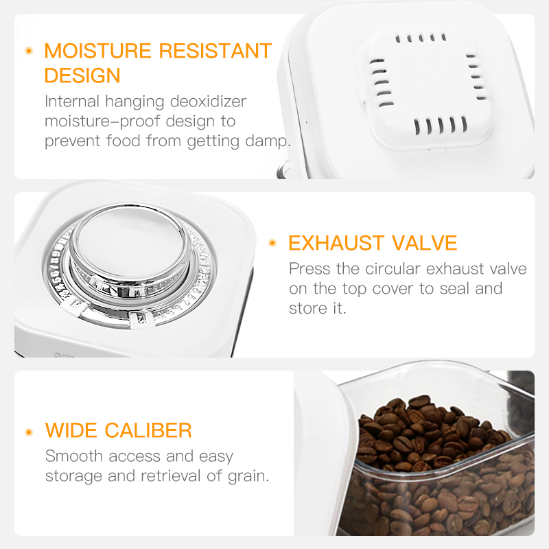 AliKisscafe コーヒー豆保存容器真空密閉タンクジャ - Coffee Tea Jars のレビューと価格