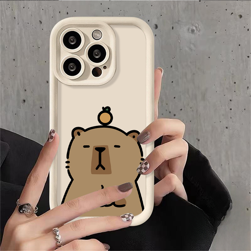 漫画かわいいカピバラケース Xiaomi Redmi 注 1 - Coffee Plus Tea のレビューと価格