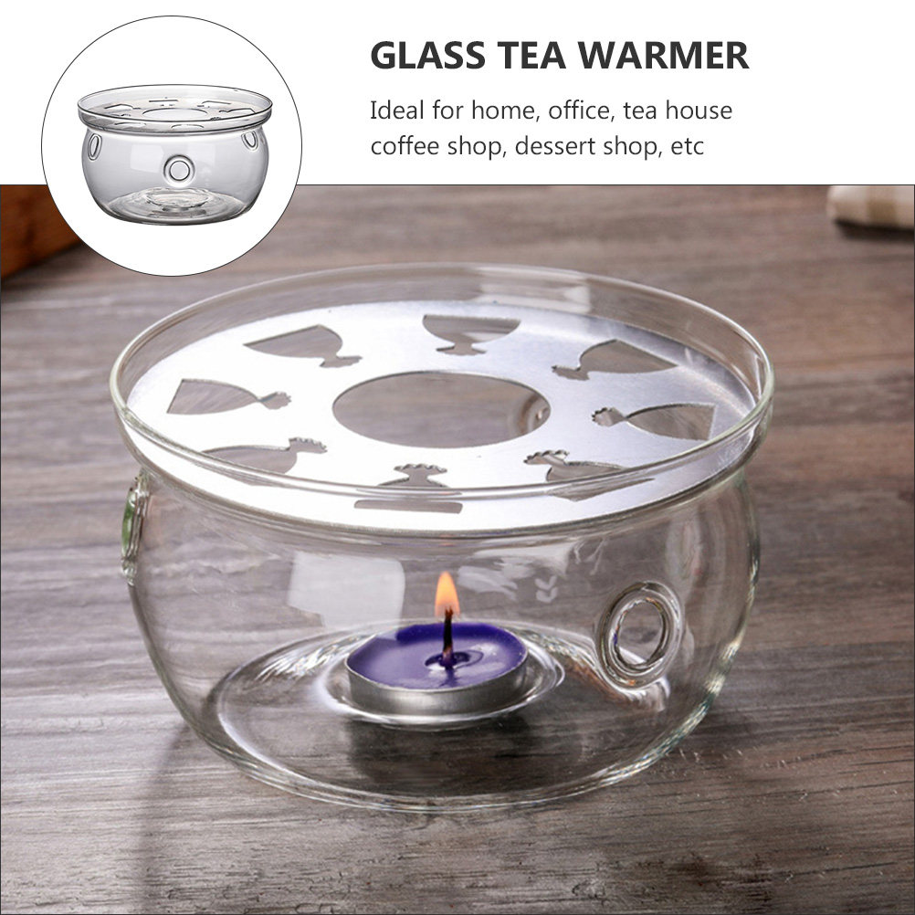 2個入り高品質ガラス製ティーポットウォーマー、家庭やオフィス - Coffee Tea House のレビューと価格