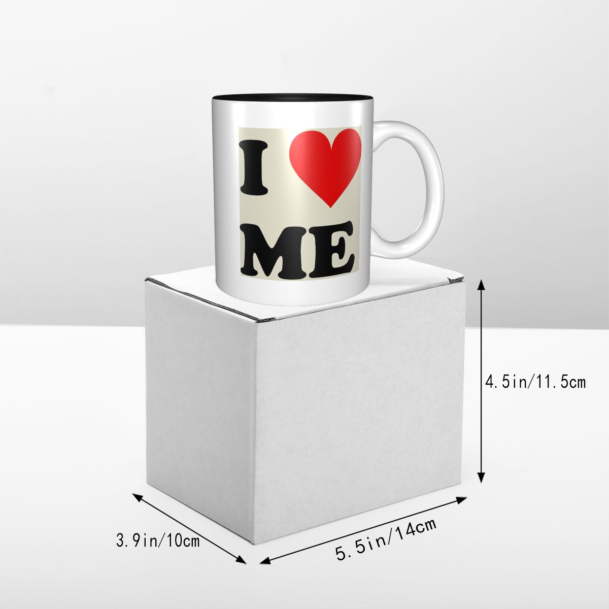 I Love Me ハートマグ 面白いセラミックコーヒーカッ - Coffee Tea Me のレビューと価格