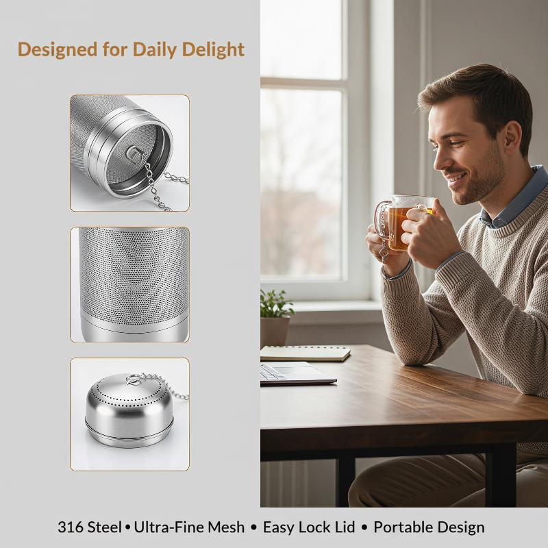 ステンレス鋼茶こしストレーナー細かいメッシュスパイス調味料ボ - Coffee Tea Leaf のレビューと価格
