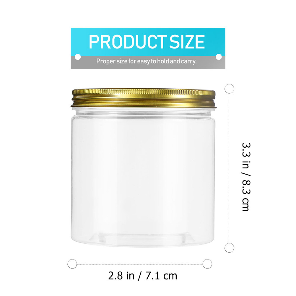 20個入りプラスチック製保存瓶 透明広口ジャー ツイスト蓋付 - Coffee Tea Jars のレビューと価格