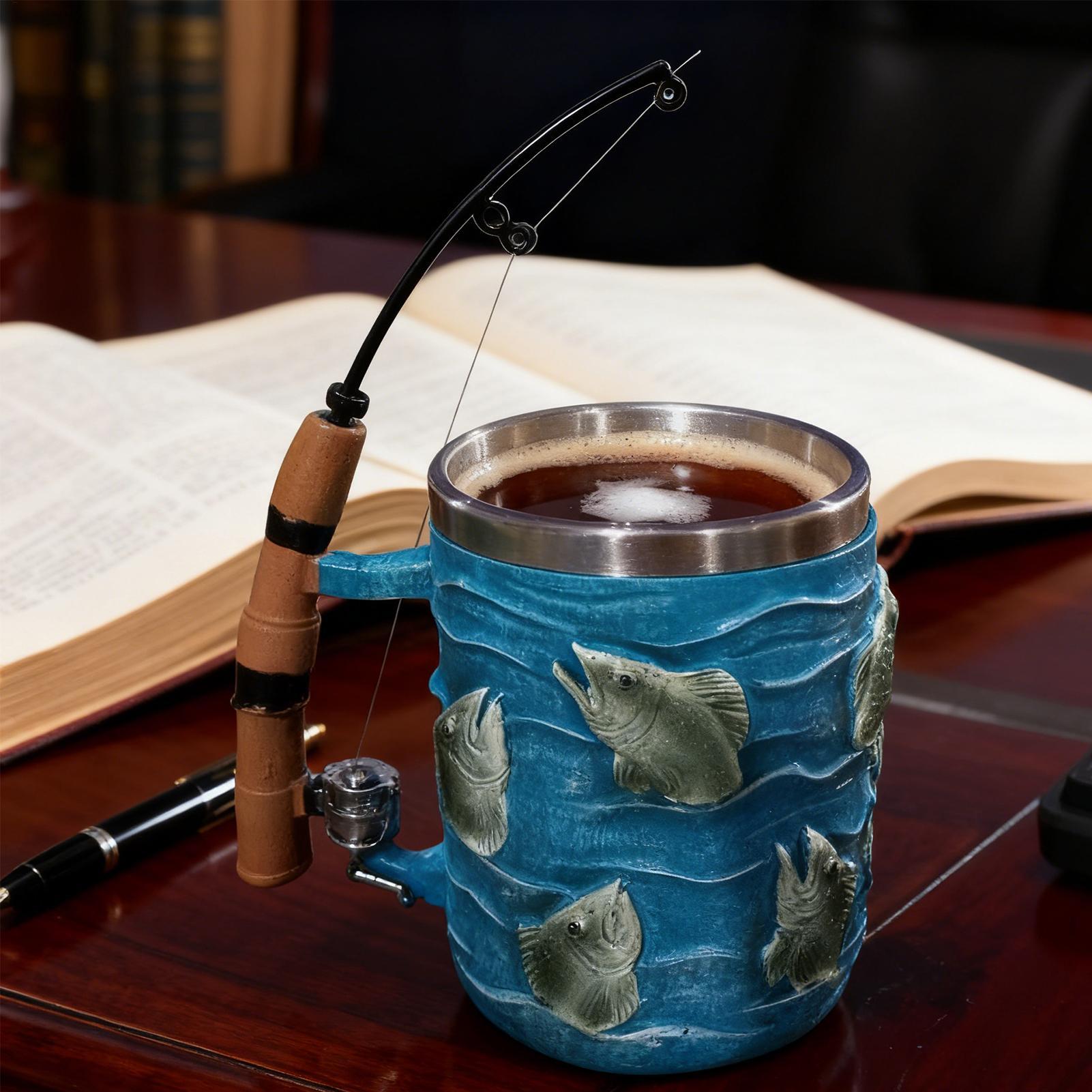 コーヒーマグ樹脂製冷温両用飲料水カップ釣りテーマデコレーショ - Coffee Tea Exchange のレビューと価格