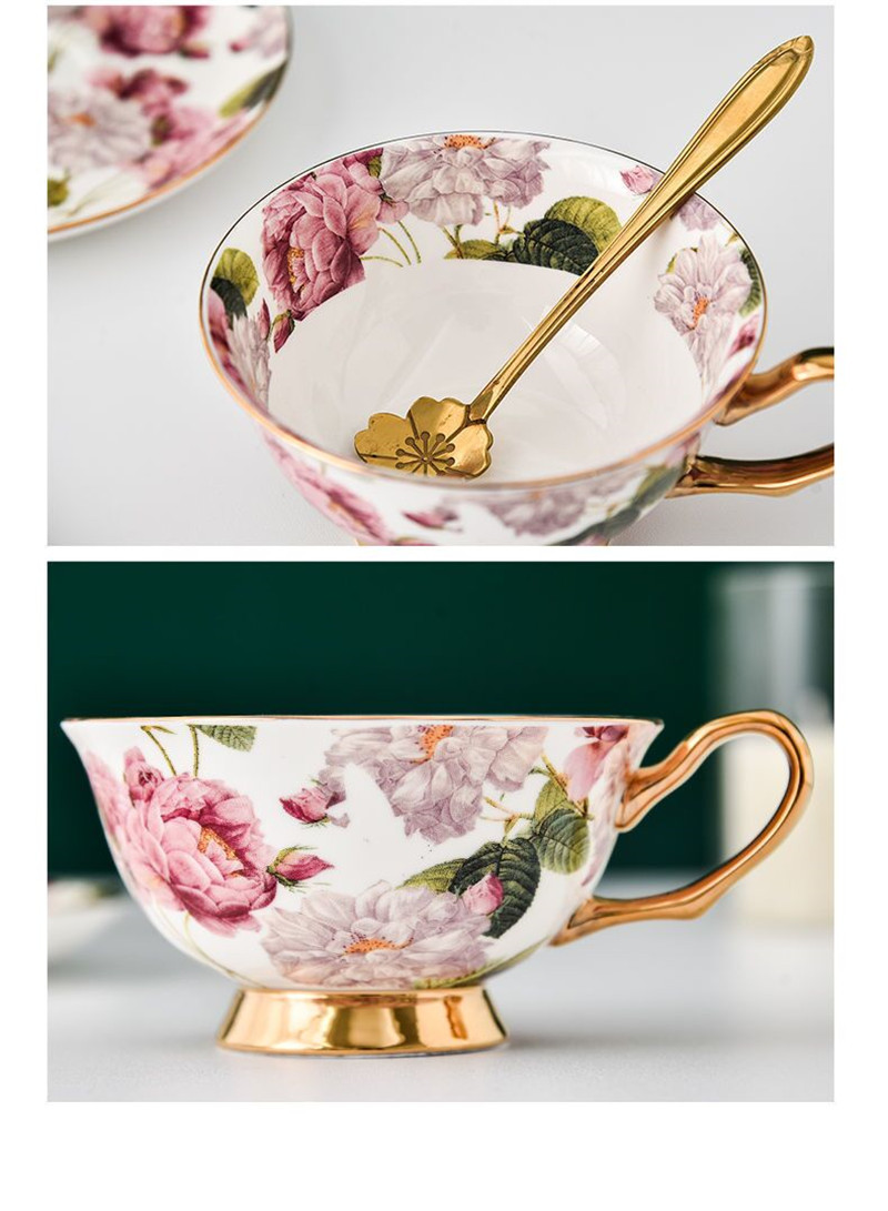 斬新で美しいコーヒーカップ＆ソーサー・スプーンセット、ボーン - Coffee Tea English のレビューと価格