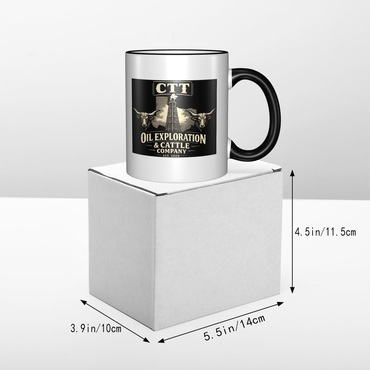 CTT オイル探査および牛飼育会社マグカップ面白いセラミック - Coffee Tea And Company のレビューと価格