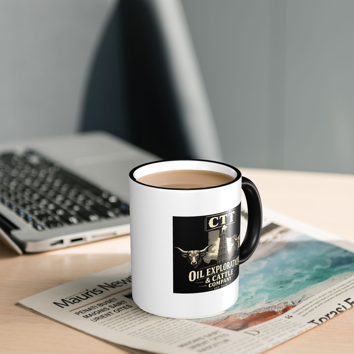 CTT オイル探査および牛飼育会社マグカップ面白いセラミック - Coffee Tea And Company のレビューと価格