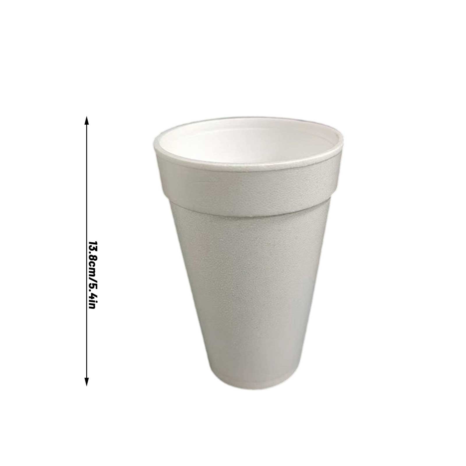 50個の白い使い捨て紙コップ、ミルクティー、コーヒー、紅茶、 - Coffee Tea And Company のレビューと価格