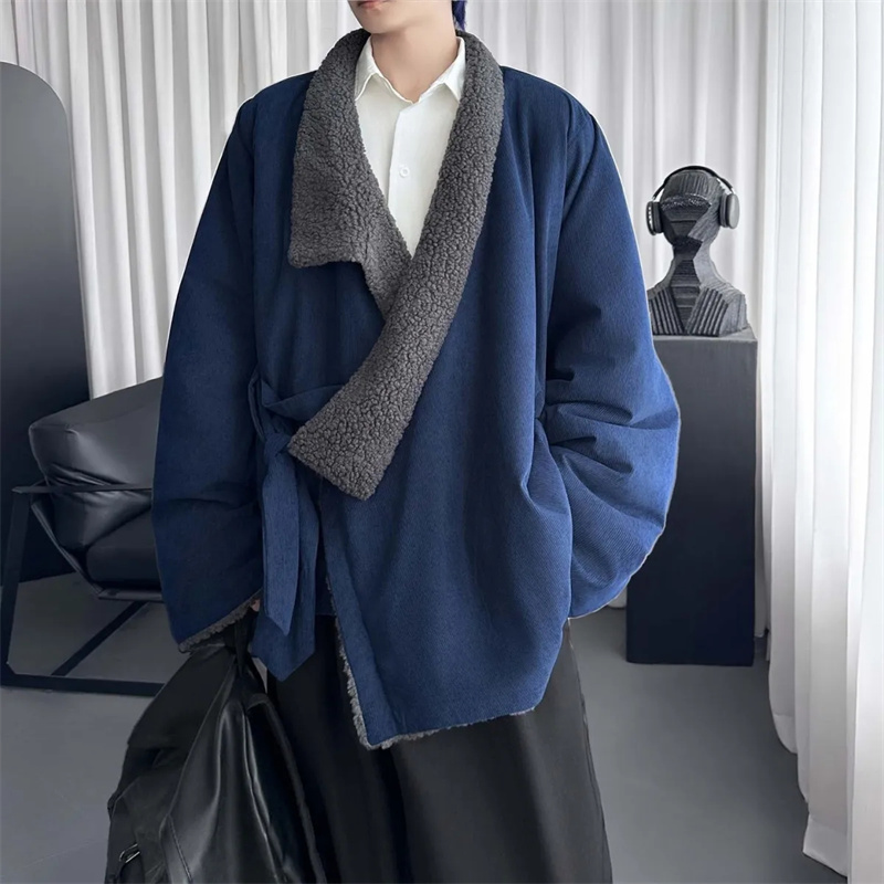 冬用厚手綿服 メンズ トレンド レトロ 中華風服 道教ローブ - Coffee Plus Tea のレビューと価格