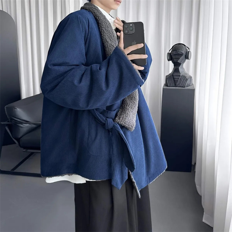 冬用厚手綿服 メンズ トレンド レトロ 中華風服 道教ローブ - Coffee Plus Tea のレビューと価格