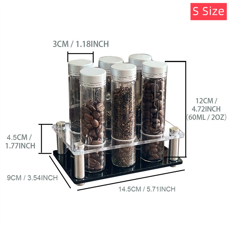 コーヒー豆保存容器ポータブルコーヒー保存瓶ディスプレイラック - Coffee Tea Jars のレビューと価格