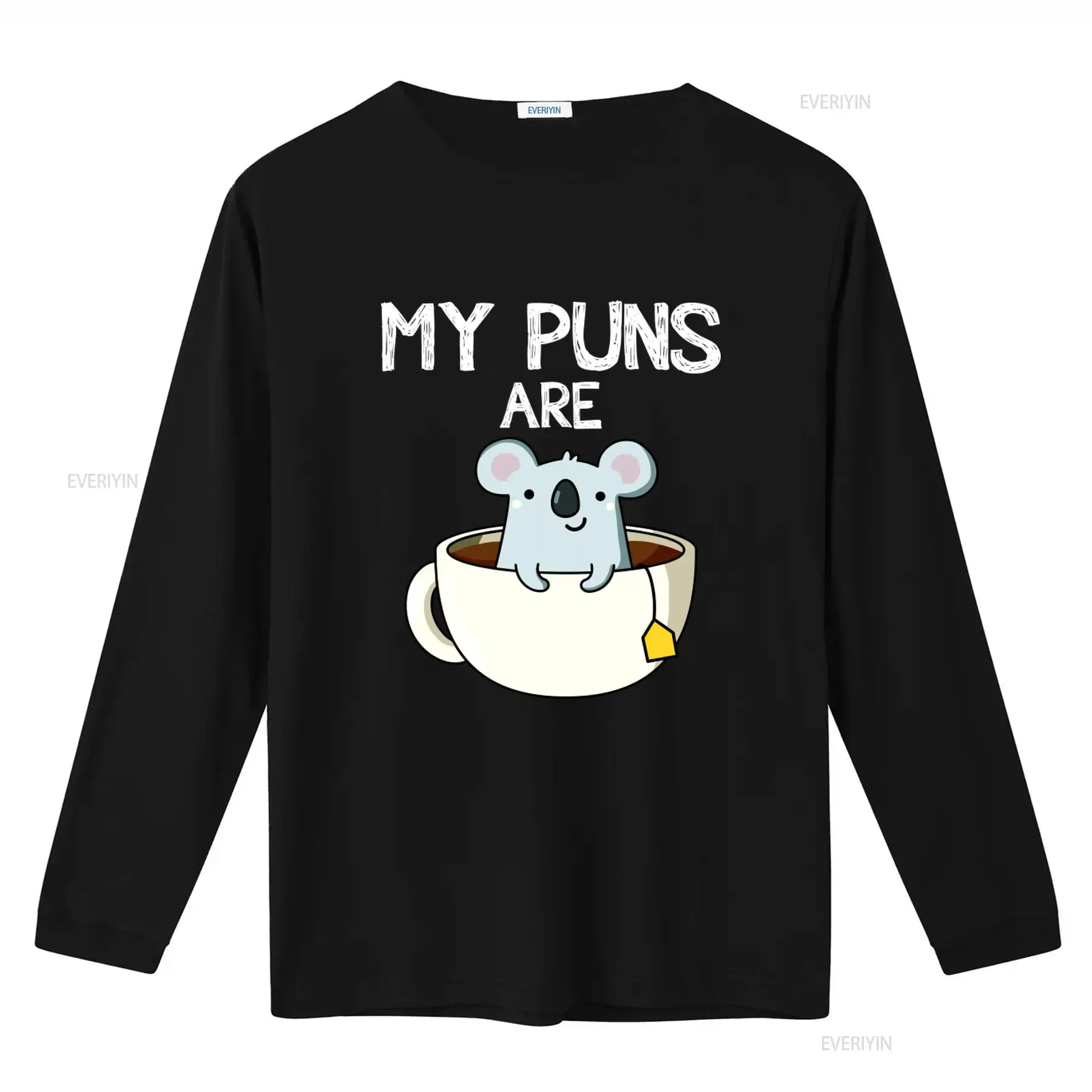 面白い言葉遊びが入ったコアラ茶デザインTシャツ、コーヒー愛好 - Coffee Tea Joke のレビューと価格