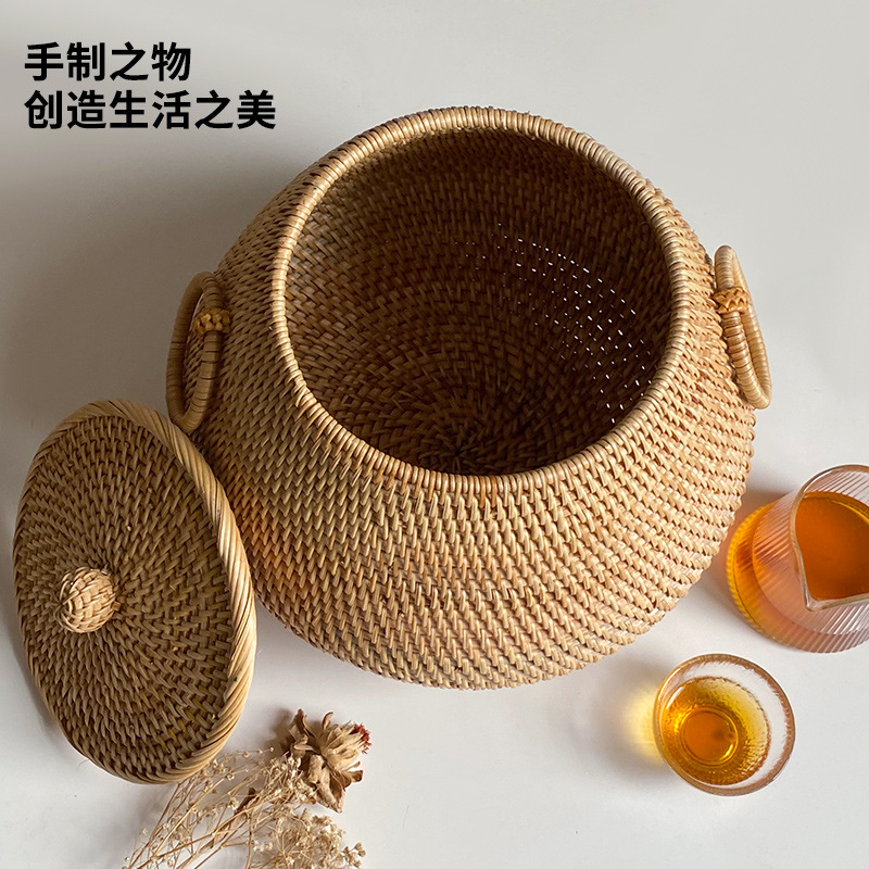 ベトナム純粋な手作り秋籐織りラウンドコーヒーテーブルデスクト - Coffee Tea Vietnam のレビューと価格